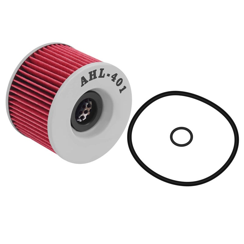 AHL 401 Oil Filter 16099-003 Compatible with Kawasaki EX250R Ninja 250 1986-2012 KZ440A/KZ440D 440 1980-1983 KZ750E KZ750 E 750 1980-1982 - Image 4